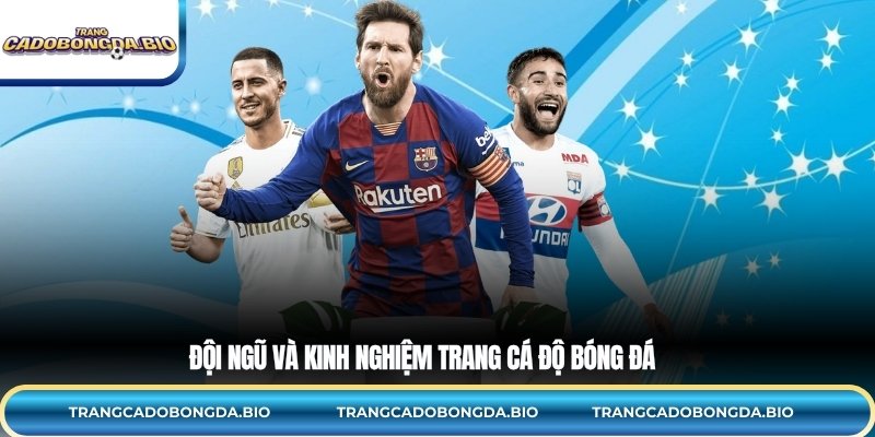 Đội ngũ và kinh nghiệm trang cá độ bóng đá